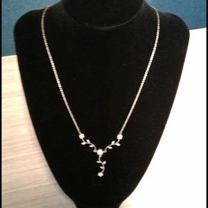 Sterling gold eltro plated necklace.marked 925